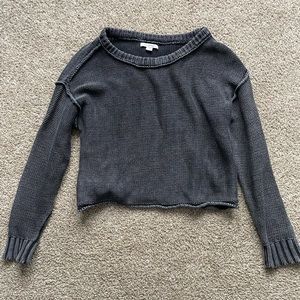 Crop grey sweater